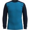 Smartwool Pánske funkčné tričko Classic Thermal Merino Base Layer Crew Boxed modrá/svetlo modrá