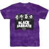 Tričko Black Sabbath - Band & Logo, Unisex,Fialová,XXL