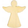 Drevený výrez Anjel 10 cm 5 ks/bal, ccc