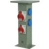 Pawbol Stĺpiková rozvodnica záhradná zásuvková 470mm 2x230V + 1x16A/5P + 1x32A/5P IP44 B.18.DS04