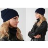 Fashionweek Dámsky zimný set čiapka + šál flísová podšívka ZIZI-B3 Farba: námornícka modrá, Veľkosť: Universal