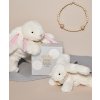 Doudou et Compagnie Paris Doudou Darčeková sada - Plyšový zajačik pink 30 cm