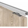 SC - POSUVNÝ SYSTÉM 100 SILENT S 80 KG SP SC – posuvný systém 100 SILENT S pre dvojkrídlové dvere 2D 4000/80 SP2 Strieborná matná