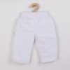 Luxusné detské zimné tepláčky New Baby Snowy collection Farba: Biela, Veľkosť: 56 (0-3m)