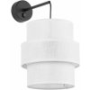 TK Lighting Calisto nástenná lampa 1x15 W biela-čierna 5956