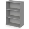 Skriňa otvorená stredná 2 police Lenza Wels, 79,8x119,5x40,4cm, sivá