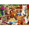 BLUEBIRD Puzzle Mačiatka v záhradnej búde 100 dielikov