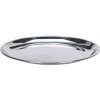 MADAM STOLTZ Kovový podnos Stainless Steel Ø 27 cm