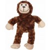 Kvalitná plyšová hračka pre psy bez pískatka s všitým lanom Nobby opica 35cm