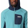 Columbia Outdoor Tracks Hooded Full Zip Pánska Bunda Farba: Shasta, Collegiate Navy, Veľkosť: XL 2054085424