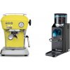 Ascaso Dream ONE, Sun Yellow + Rancilio Rocky Doserless, čierna