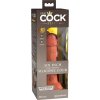 King Cock Elite 6 - prísavný, realistický dildo (15cm) - tmavý