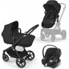 CYBEX Kočík kombinovaný EOS Moon Black Gold + Autosedačka Aton B2 2023