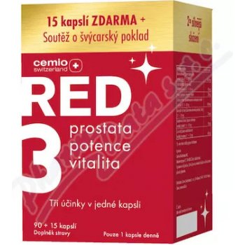 Cemio RED3 dárek 2023 ČR 90+15 kapsúl