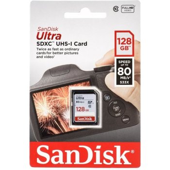 SanDisk Ultra SDXC 128GB UHS-I U1 SDSDUNC-128G-GN6IN