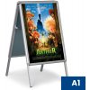 Jansen Display Reklamný stojan áčko, okrúhle rohy, A1