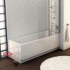 RAVAK Panel A bočný CHROME 70 white