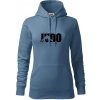 Judo - Nápis - Mikina dámská Cape s kapucí - M ( Denim )