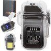Verk 08372 Plazmový vodotěsný USB zapalovač s LED svítilnou color