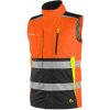 Canis CXS BENSON Zateplená výstražná vesta pánska 3XL, Reflexná oranžová-Čierna