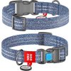 Obojok bavlna 15mmx25-35cm WAUDOG tm.modrý