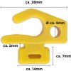 Cawila | Gate net hook Type 3 10er Set | žltá| OS