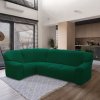 Nueva Textura poťahy HARMONIA zelená rohová sedačka 340 - 540 cm