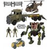 Wiky Robot mecha s efektmi set s ťahačom a helikoptérou 60 cm
