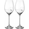 Element poháre na biele víno Amore s kamienkami Swarovski 360 ml 2KS
