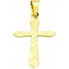 MYRO Zlatý prívesok v tvare kríža zo žltého zlata
