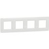 Schneider Electric Slovakia spol. s r.o. Unica Studio Outline - NU230818 - Rámček štvornásobný, Biely