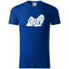 Lhasa Apso nápis v tele - Tričko z organickej bavlny - 2XL ( Kráľovská modrá )