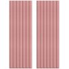 HCS deco 3D samolepiace stenové obdĺžniky ružové mini pruhy zamat