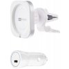 ER POWER CAR VENT MOUNT držiak pre MagSafe nabíjačku + 20W autonabíjačka - biela ERPWCMCH-WH