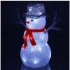 Vianočná LED figúrka snehuliak 15 cm