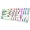 Trust GXT831 Thado TKL/Bezdrátové USB/US/Bílá