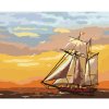 Diamondi Diamantové maľovanie - PLACHETNICA PRI ZÁPADE SLNKA (D. RUSTY RUST) Rámovanie: vypnuté plátno na rám, Rozmer: 40x50 cm