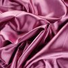Satén taft pružný růžovočerný