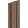 Wall Concept akustický panel Dub Livingstone tabakový, sivý filc + MDF, 2750 x 285 x 21 mm 0,78m²