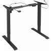 tectake 403001 rám stola elektr. výškovo nastaviteľný 85-129x65x71-121cm - čierna