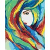 Zuty – Maľovanie Podľa Čísel – Žena A Farebná Abstrakcia, 40 × 50 cm, Plátno 8596530073086