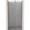 Mexen Velar, posuvné dvere do otvoru 75x200 cm, 8mm číre sklo, medený matný profil, 871-075-000-01-65