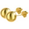 Argento Pozlátené strieborné náušnice - guľky, priemer 7 mm 64246