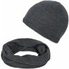 Paolo Peruzzi Pánska súprava čiapka + nákrčník | šedá ZZ-08-GR