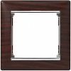 Jednorámček LEGRAND VALENA 770371 Wenge/striebro