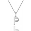Hot Diamonds Strieborný prívesok Micro P Clasic DP416