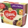 Nutricia Hami 100% ov. Jablko a švestka 4x100 g 4M
