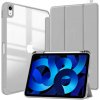 SES 2v1 Smart flip cover+zadný silikónový ochranný obal s držiakom na pero pre Honor Pad V8 Pro - šedý 15595
