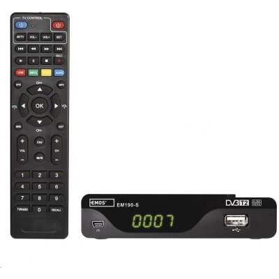 DVB-T2 prijímač Emos EM190-S HD DVB-T2 H.265/HEVC