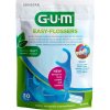 Gum Easy Flosser zubné nite s špáradlom + cestovné puzdro 30 ks